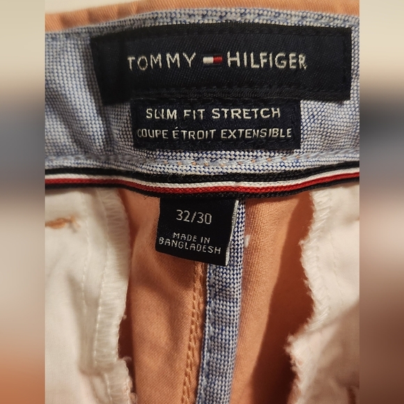 Tommy Hilfiger Men Pink Chino Khaki Pants Size 32x30 - Picture 2 of 4